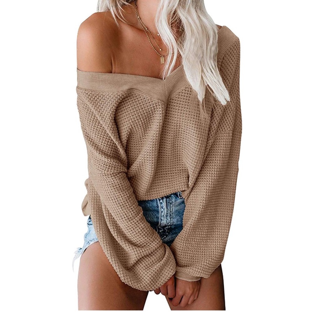 Women’s Oversized Off Shoulder Pullover